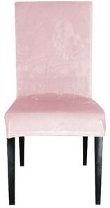 Navlaka za stolicu rastezljiva plišana roza