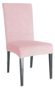 Navlaka za stolicu rastezljiva plišana roza