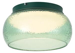 Art Deco stropna svjetiljka zelena sa staklom uklj. LED, prigušiva u 3 koraka - Thimble