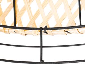 Orijentalna stropna lampa crna s bambusom - Irena