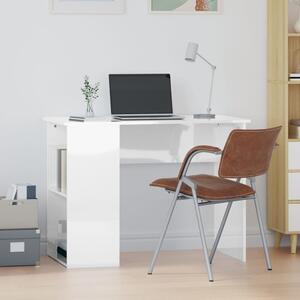 VidaXL Radni stol visoki sjaj bijeli 100x55x75 cm konstruirano drvo