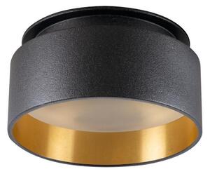 Kanlux 29232 - Ugradbena svjetiljka GOVIK 10W crna/zlatna