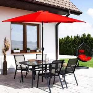 Set vrtnih metalnih stolica 73 x 55,5 x 93 cm (2 kom) crne