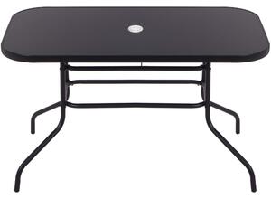Springos metalni vrtni stol 140x80 cm crni