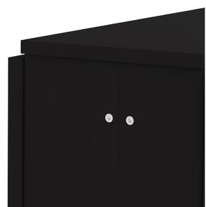 Proširiv blagovaonski stol s crnom pločom stola 76x28 cm Papillon – TemaHome