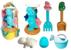 Set igračaka za pijesak, mlin, kanta, kalupi za dinosaure