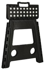 Protuklizni sklopivi tabure, 39 cm, crni