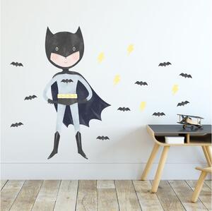 Pastelowe zidne naljepnice batman
