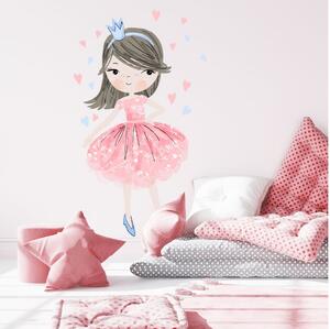 Pastelowe zidne naljepnice princeza roze