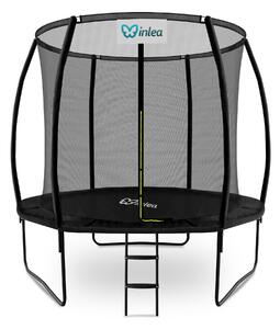 INLEA ULTIMATE Jump Trampolin 250cm s unutarnjom zaštitnom mrežom – crna