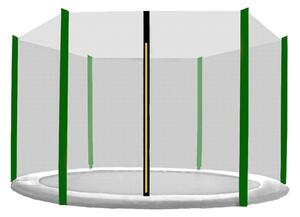INLEA Vanjska zaštitna mreža za trampolin promjera 250cm za 6 stupova - tamnozelena
