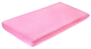 Jersey plahta 120x60cm roza