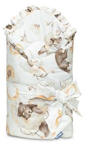 Dvostrani poplun za bebe 75x75cm medo