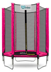 INLEA PREMIUM Jump Trampolin 150cm s vanjskom zaštitnom mrežom – roza
