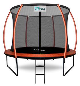INLEA ULTIMATE Jump Trampolin 250 cm s vnútornou ochrannou šetitou - narančasta