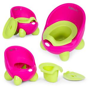 Nohna WC daska za djecu, uložak koji se može izvaditi, neklizajuće nogice, roza zelena, ECOTOYS