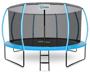 INLEA ULTIMATE Jump Trampolin 430cm s unutarnjom zaštitnom mrežom – svijetlo plava