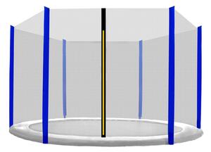 INLEA Zaštitna mreža za trampolin PREMIUM Jump, ukupni promjer 250cm, za 6 potpornih stupova – plava