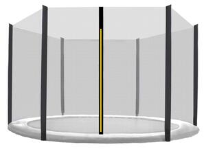 INLEA Zaštitna mreža za trampolin PREMIUM Jump, ukupni promjer 250cm, za 6 potpornih stupova – crna