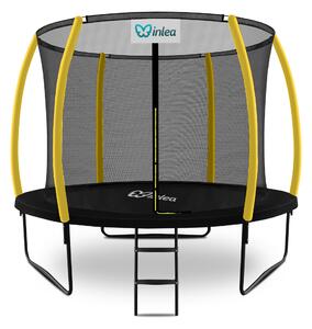 INLEA ULTIMATE Jump trampolin s unutarnjom zaštitnom mrežom 305cm - crna/žuta