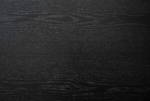 Crni stolić za kavu s pločom u dekoru jasena 180x50 cm Colton - Rowico