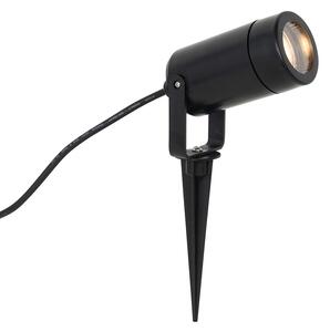 Podesiva crna svjetiljka s bodom IP65 - Solo Eco