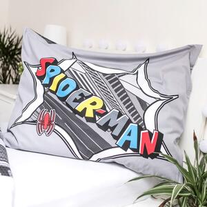 Siva dječja pamučna posteljina Jerry Fabrics Spiderman, 140 x 200 cm