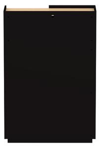 Crna mat polica za knjige 100x147 cm Nina - TemaHome