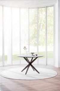 Okrugli blagovaonski stol s pločom u dekoru hrasta 120x120 cm Calverton - Rowico
