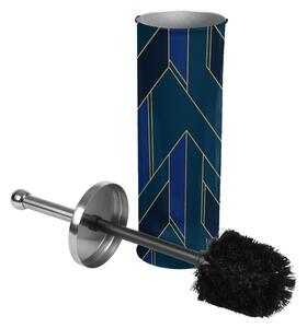 Tamno plava metalna WC četka Achille – douceur d'intérieur