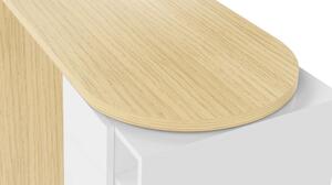 Barski stol s pločom u dekoru hrasta 110x50 cm Roll - TemaHome