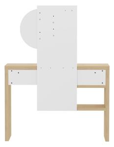 Toaletni stol s pločom u dekoru hrasta 105x42 cm Hugo - TemaHome