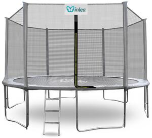 INLEA PREMIUM Jump Trampolin 400 cm s vanjskom zaštitnom mrežom - siva
