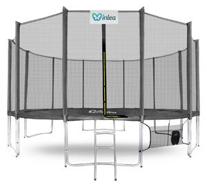 INLEA PREMIUM Jump Trampolin 500cm s vanjskom zaštitnom mrežom - siva