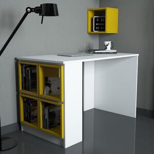 Woody Fashion Studijski stol, Box - White, Yellow