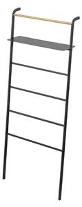 Crni stalak s policom YAMAZAKI Tower Ladder