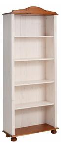 Bijela/u prirodnoj boji biblioteka od masivnog bora 70x181 cm Ella – Støraa