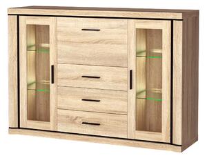 Zondo.hr Vitrina Douglas 07 (s LED rasvjetom) (hrast sonoma). 1055558
