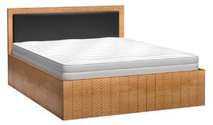 Zondo Bračni krevet 160 cm Figaro 12 (s podnicom) (hrast karamel). 1057748