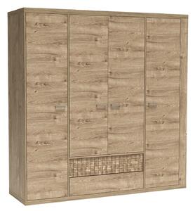 Zondo.hr Ormar za garderobu Nature 03 (s LED rasvjetom) (hrast ribbeck). Akcija -20%. 1057907
