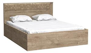 Zondo.hr Bračni krevet 160 cm Nature 17 (s LED rasvjetom) (hrast ribbeck). Akcija -20%. 1057921