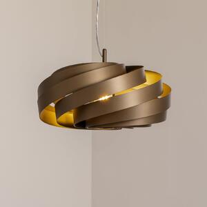 Euluna Viseće svjetlo Vento, kava smeđa, Ø 50 cm, prigušiva, Smeđa / hrđa, Dnevni boravak/blagovaonica, Metal
