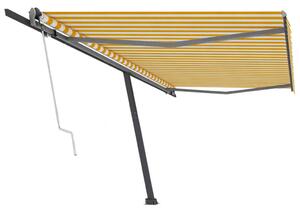 VidaXL Samostojeća automatska tenda 500x300 cm žuto-bijela