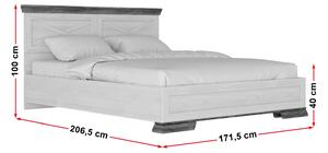 Zondo Bračni krevet 160 cm Marselle LOZ/160 (S podnicom i prostorom za odlaganje). 1005580