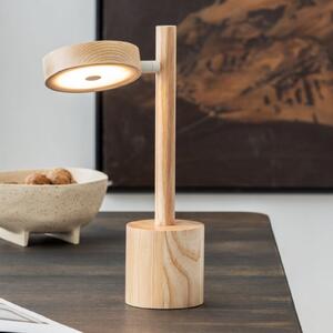Good & Mojo GOOD MOJO LED stolna lampa Okinawa, prirodna, 35 cm, drvo, prigušiva, Drvo, Dnevni boravak/blagovaonica, Drvo