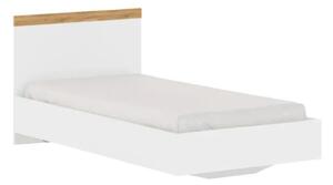 Zondo Jednostruki krevet 90 cm Valgo 90 (bijela + hrast wotan). 1075514