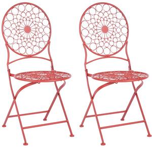 Zondo.hr Set vrtnih stolica (2 kom.)- Shealee (crvena) . 1075825