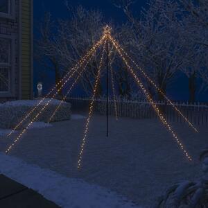 VidaXL Božićno drvce s padajućim LED svjetlima 576 LED žarulja 3,6 m