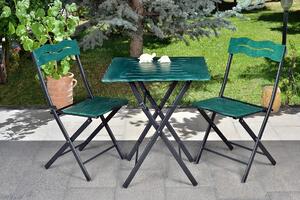 Zondo Vrtni set stol i stolice (3 komada) Bonita (zelena + crna). 1083040