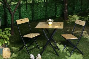 Zondo Vrtni set stol i stolice (3 komada) Bonita (smeđa + crna). 1083041